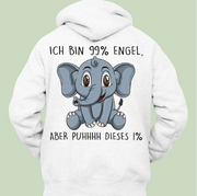 Korean Loose Hoodie Elephant Print Long Sleeve Loose Style