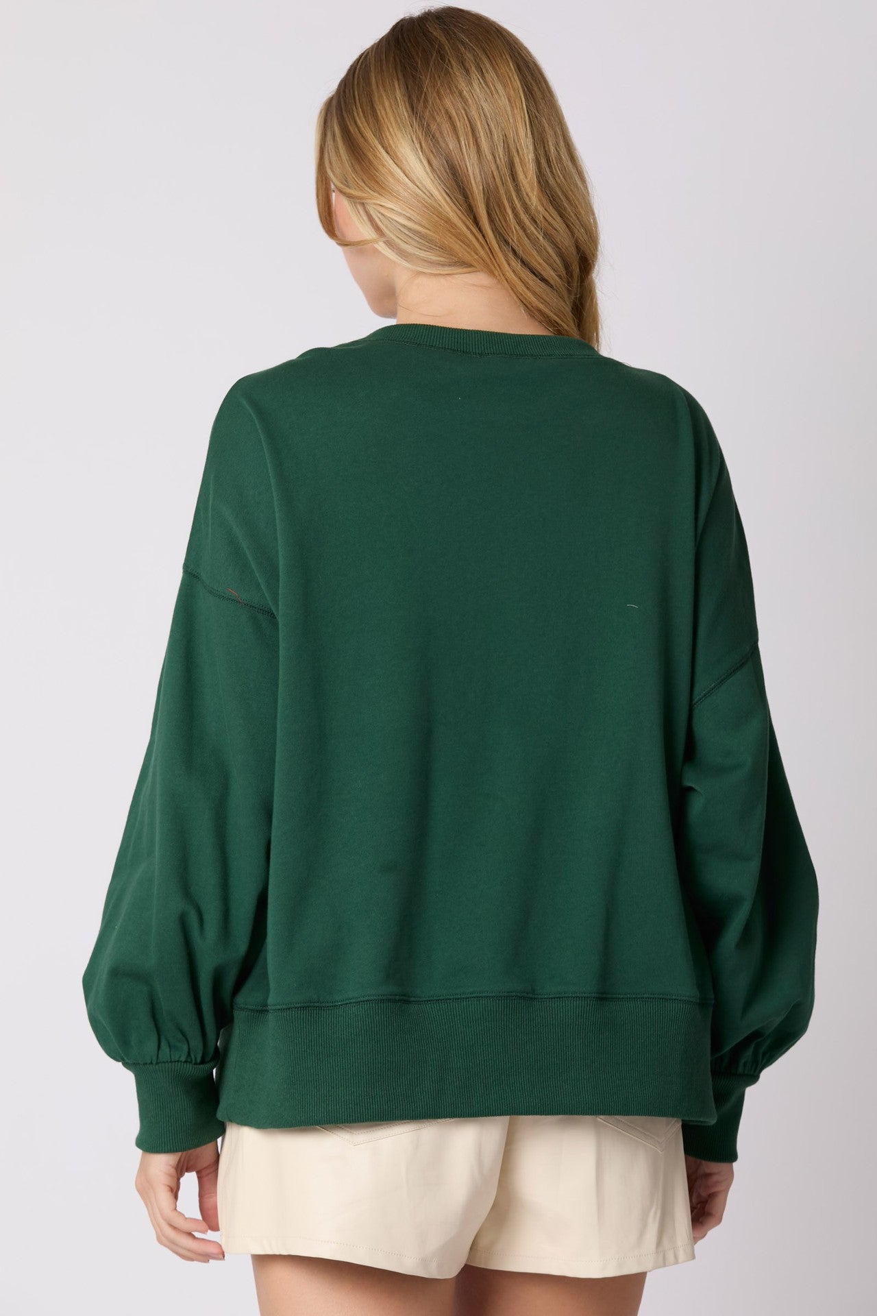 Festive Christmas Bowknot Long Sleeve Casual Sweatshirt