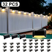32pcs Solar Powered LED Deck Lights