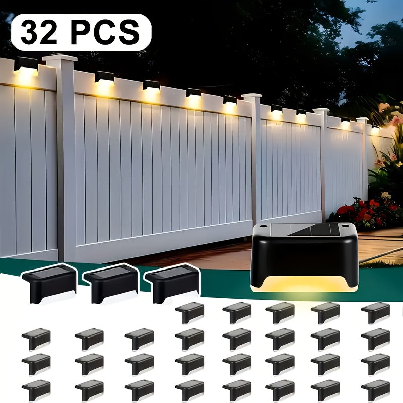 32pcs Solar Powered LED Deck Lights