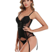 Garter Mesh See-through Corset