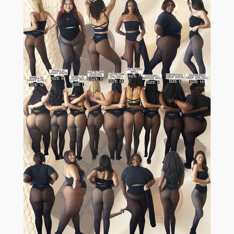 Winter Warm Translucent Fleece-Lined Shaping Leggings