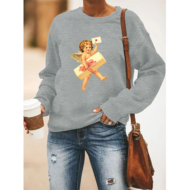 Cozy Round Neck Long-Sleeve Sweater for Women