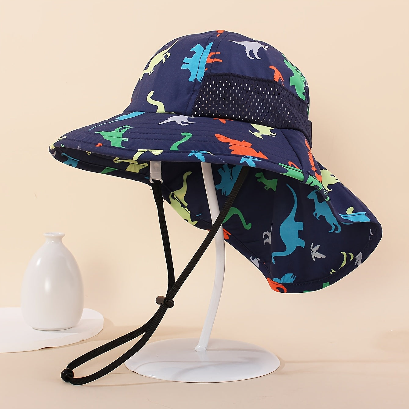 Boy's Cartoon Print Bucket Hat – Breathable Outdoor Cap for Spring and Summer
