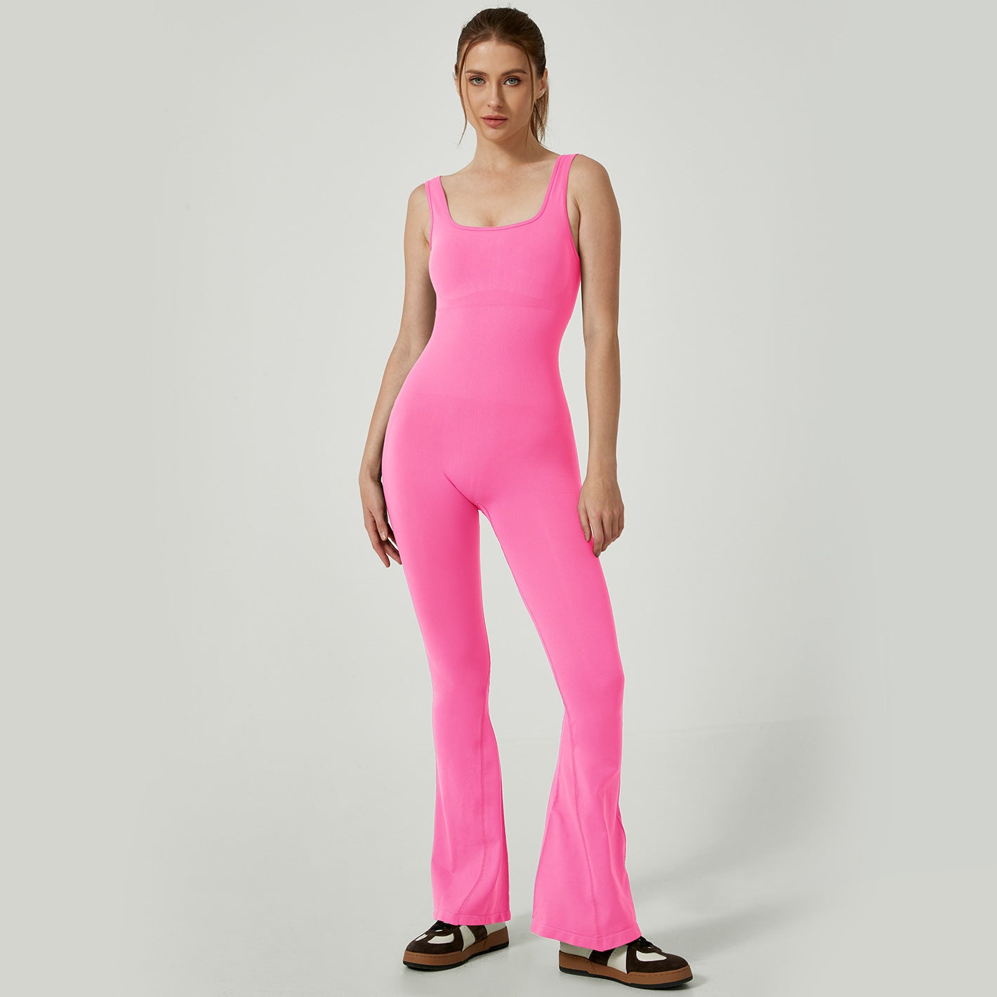 Seamless Stretch Yoga Bodysuit for Workout & Casual Wear