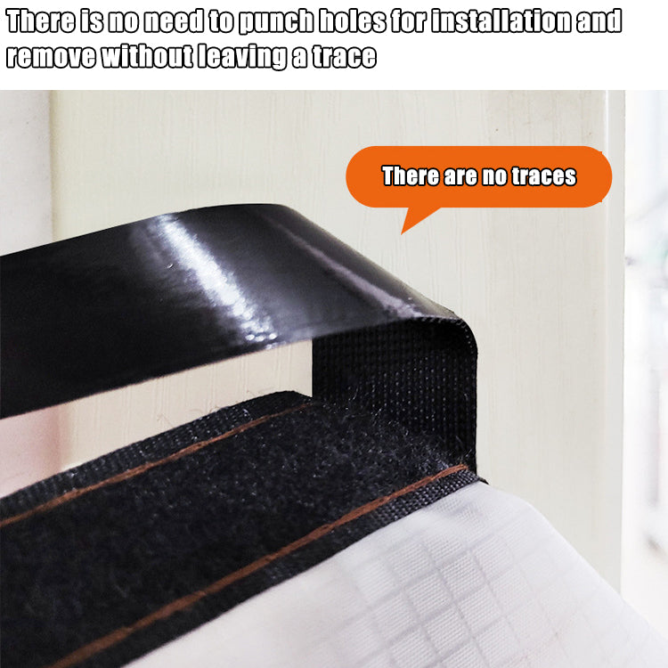 Classic Country-style Eva Polyethylene Air Conditioner Door Curtain, Magnetic Closure, Windproof, Blocks Cold Air, Smoke Barrier, Easy to Install, Suitable for All Seasons, Waterproof, Unlined, Plain