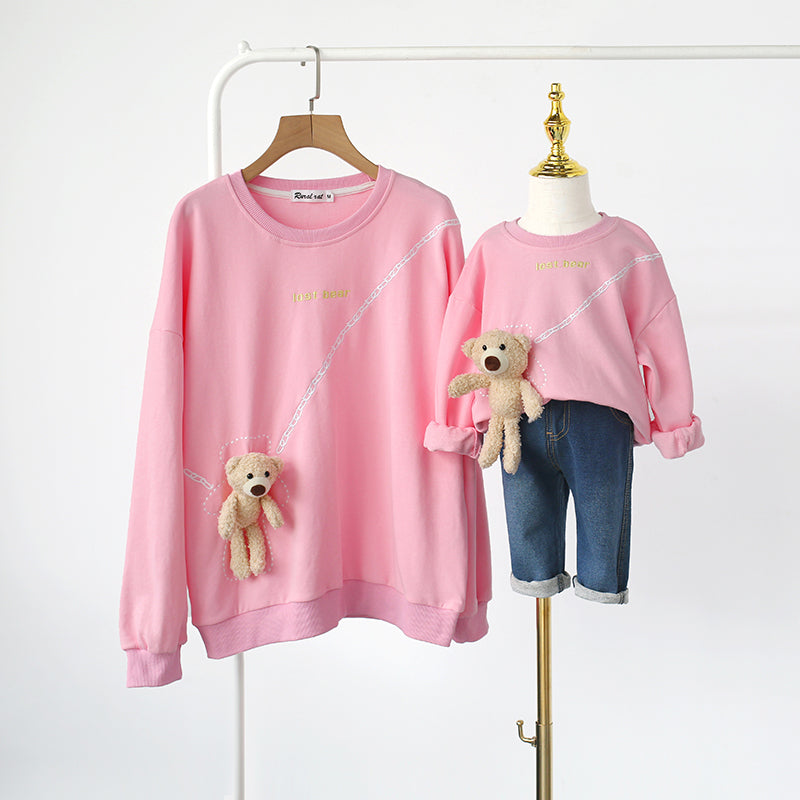 Matching Family Long Sleeve Hoodie Dresses