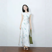 New Chinese-style Silk Dress for Women