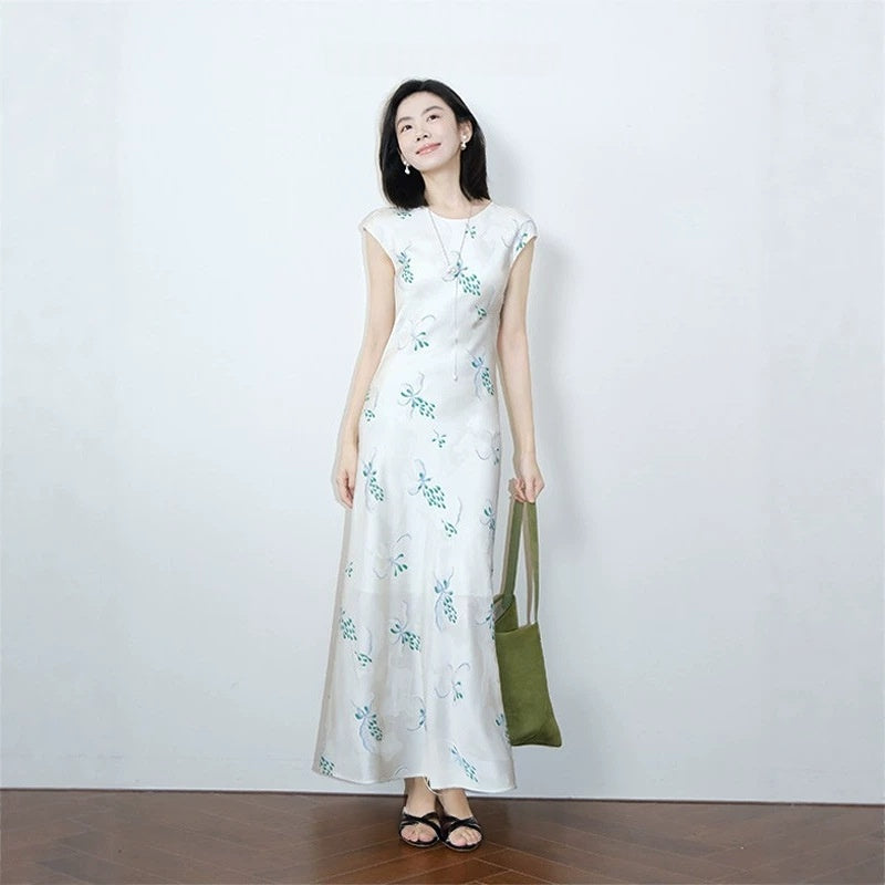 New Chinese-style Silk Dress for Women