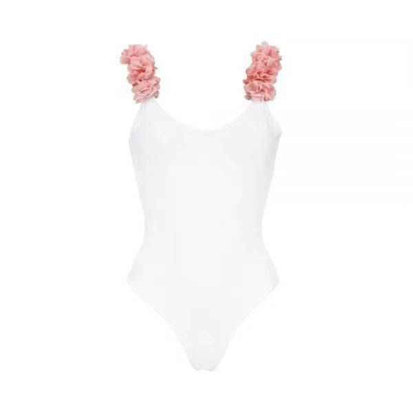 Elegant Lace Strap One-Piece Swimsuit