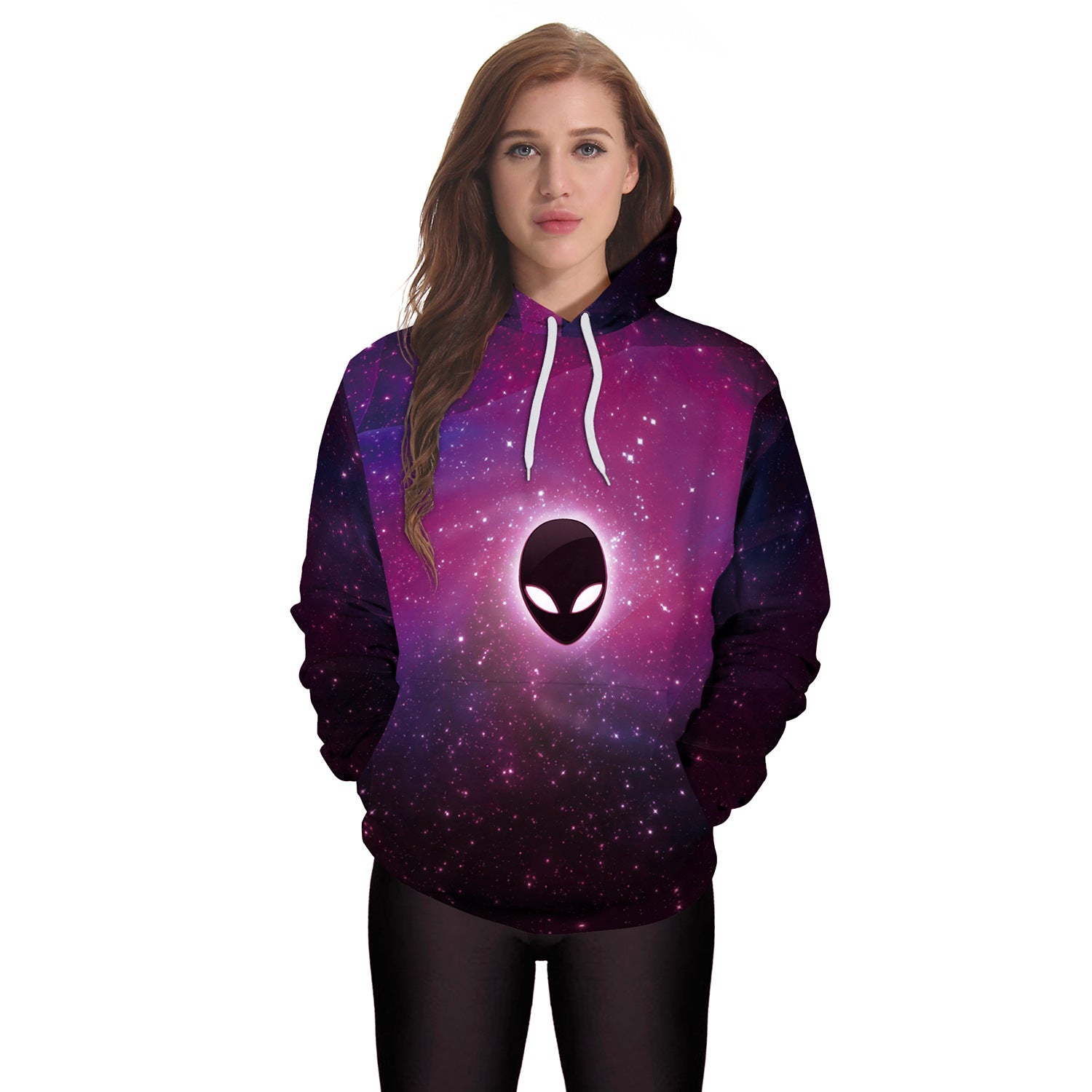 Glow-in-the-Dark Starry Sky Hooded Sweatshirt
