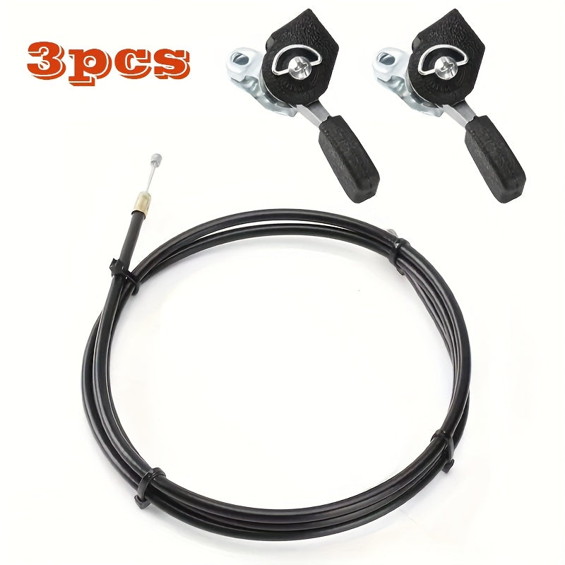 3pcs/Set, Tiller Throttle Cable And Accelerator Rod Kit, 55-Inch Accelerator Cable, Suitable for Tiller, Cultivator, Rotary Tiller, Weeder, Soil Cultivator, Tiller Replacement Kit