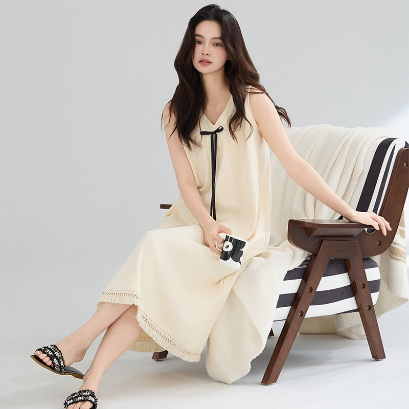 Summer Sexy Sleeveless Strap Long Dress