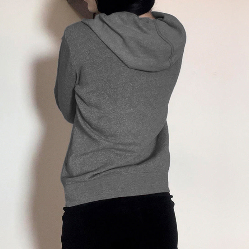 Dark Grunge Chain Zip-Up Hoodie