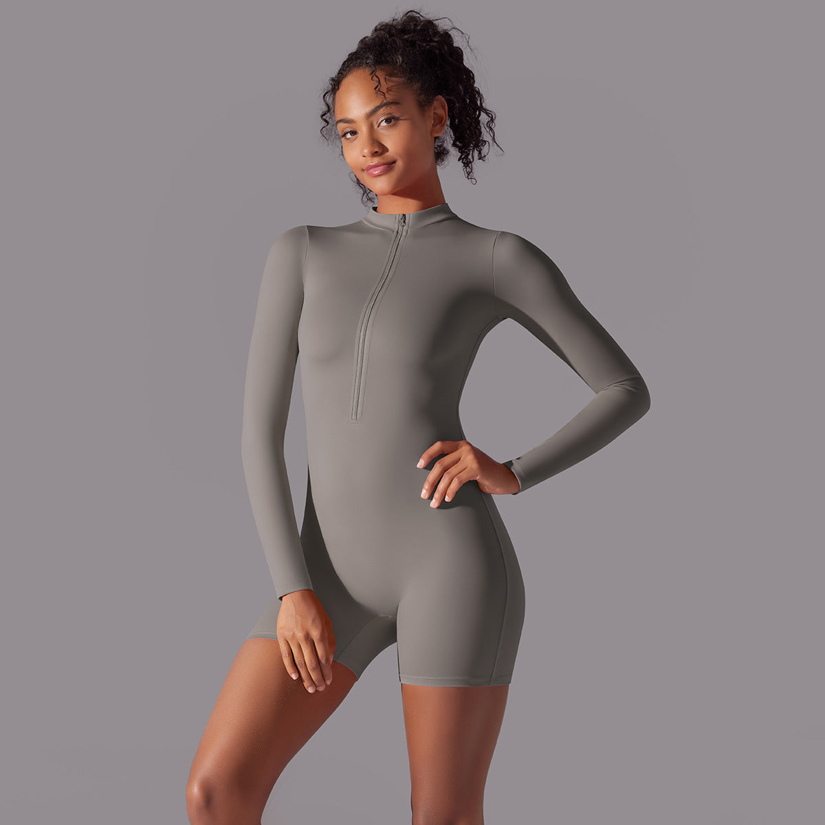 Long Sleeve Fitness Jumpsuit for Dance & Sports