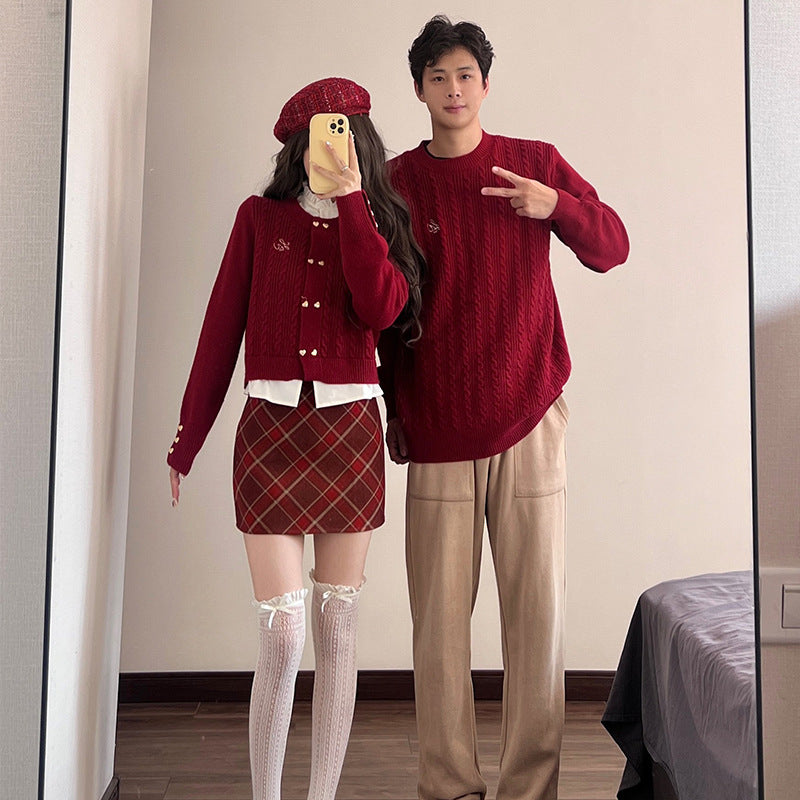 Women's Fake Two Pieces Sweaters Top