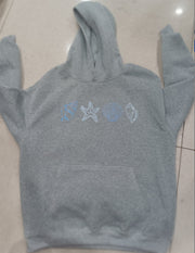 Cozy Shell Print Drop-Shoulder Pullover Sweater