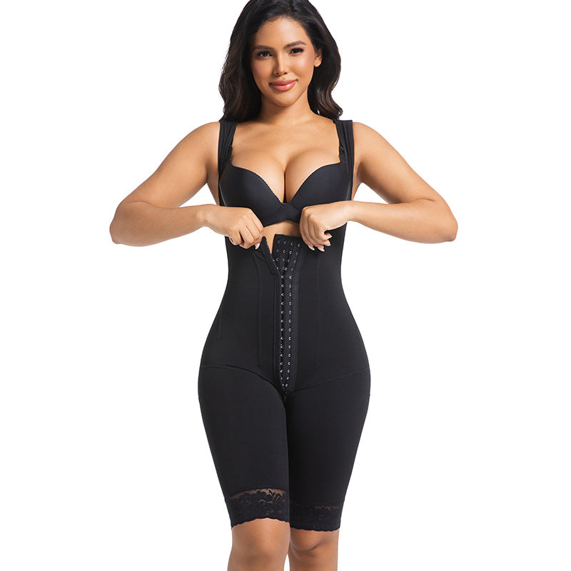 Steel-Boned Tummy Control Full-Body Shaper Bodysuit