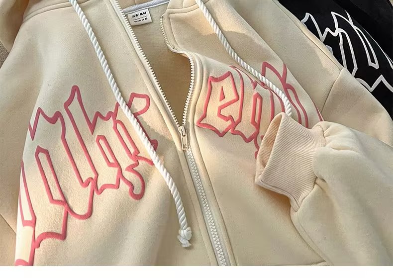 Oversized Couple's Streetwear Hooded Jacket