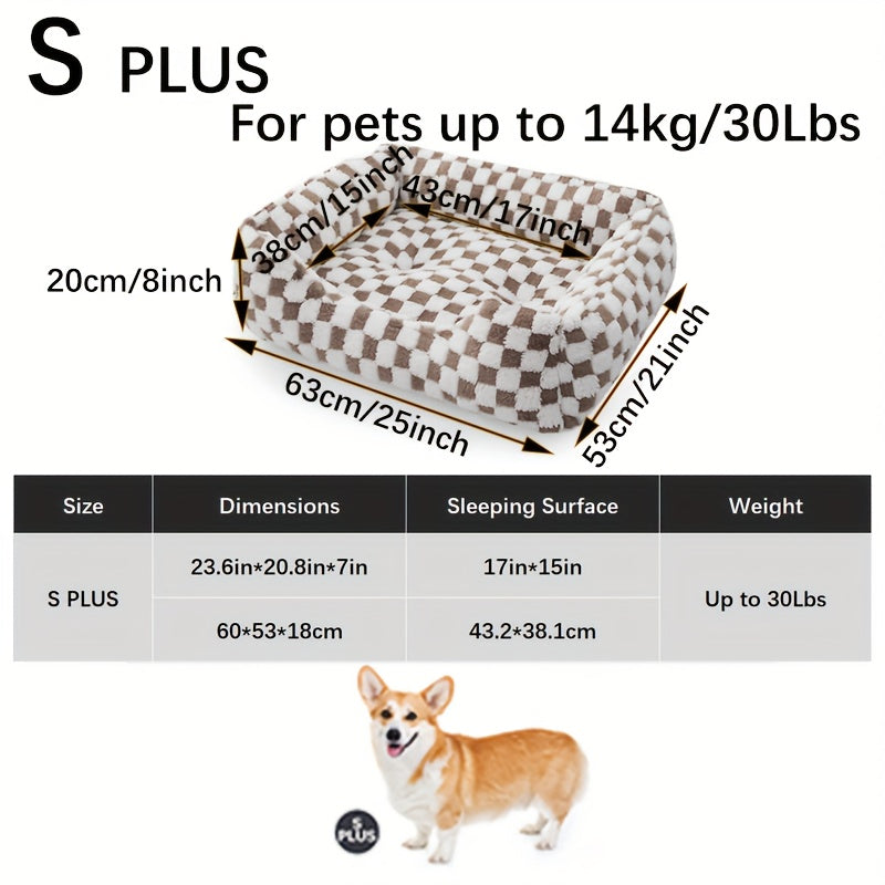 2-in-1 Dog Bed & Cat Bed - All-season Pet Sofa With Non-slip Bottom, Soft Cushioned Interior - Heavy-duty Polyester Bed For Large, Medium, Small Dogs - Indoor/outdoor Use - Easy-clean Pet Bed For