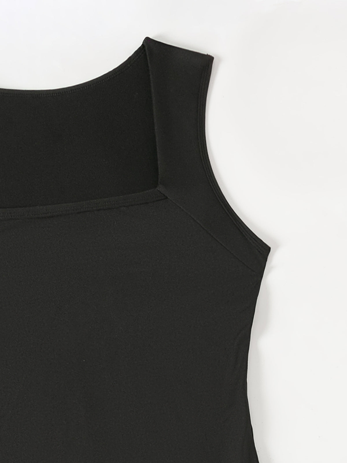 Seamless Square Collar Vest & Flared Yoga Pants Set