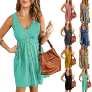Sleek Sleeveless Short Dress for Women