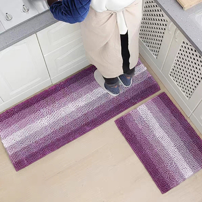 Gradient Color Bathroom Entrance Floor Mat - Machine Washable