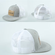 Kids Personalized Baseball Hat with Laser‑Engraved Leather Label (Ages 3‑14)
