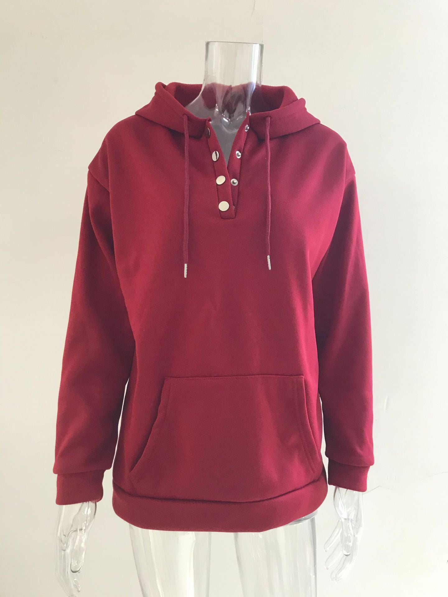 Women's Casual Hooded Sweatshirt with Pockets