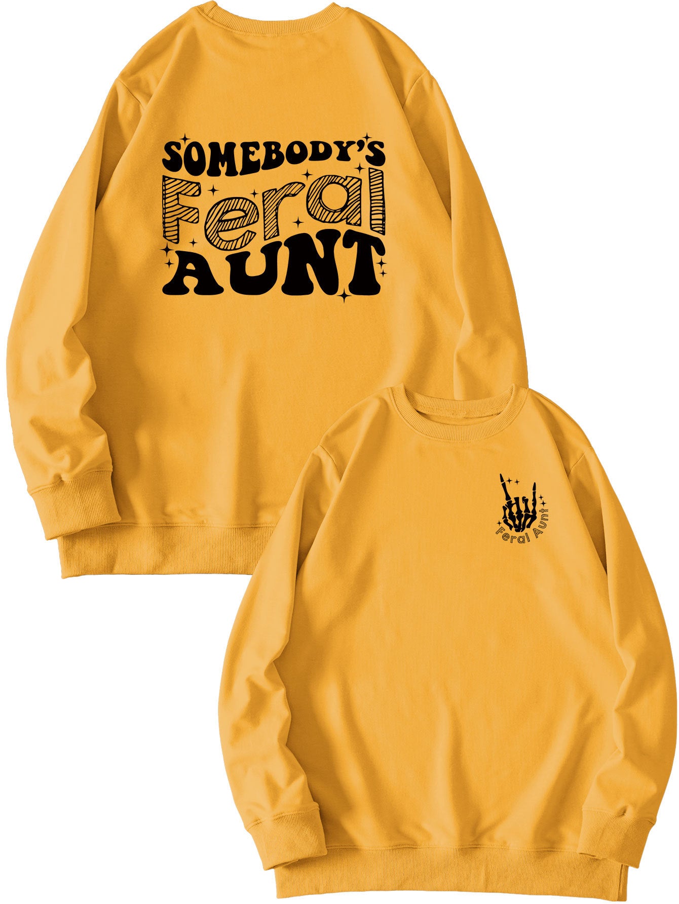 Women's Printed Loose Pullover Sweatshirt Street Fashion