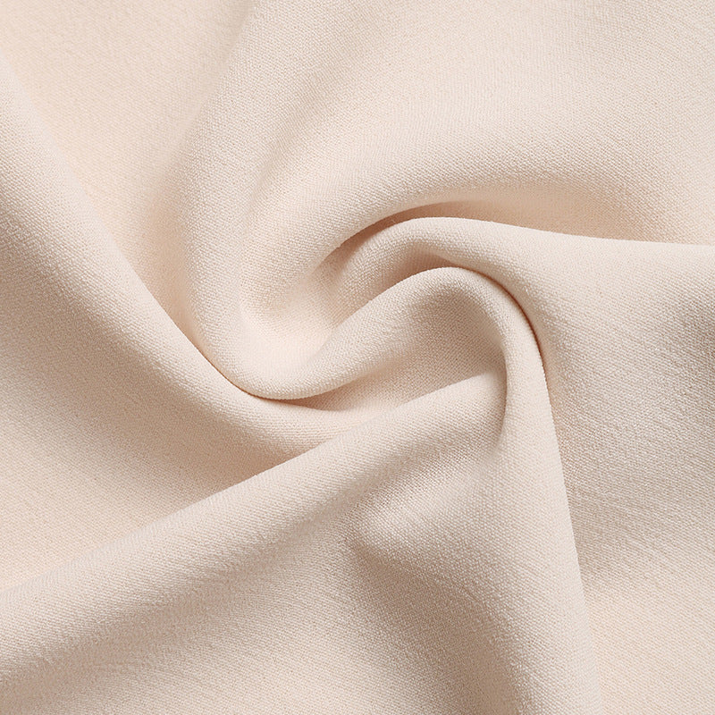Pearl Neck Sleeveless Self-tie Belt A-line Midi Dress