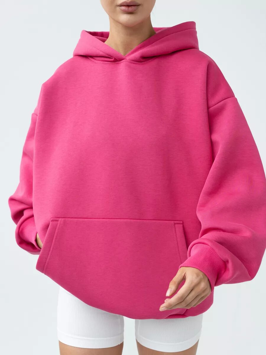 Women's Cozy Long-Sleeve Hooded Sweatshirt