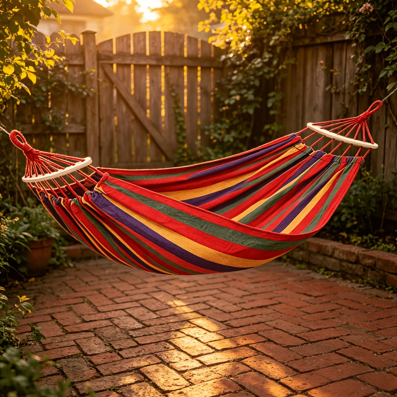 A Luxurious Hammock Available in Multiple Colors, a Soft Patio Hammock for Backyard Relaxation, the Perfect Garden Backyard Relaxation Tool