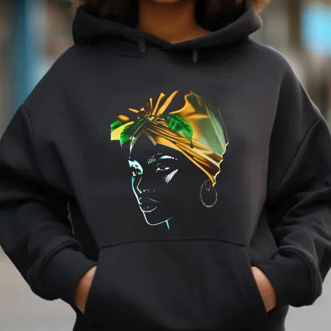 Women's Casual Printed Autumn Winter Hoodie