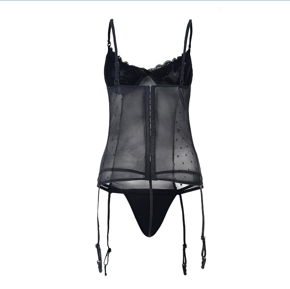 Garter Mesh See-through Corset