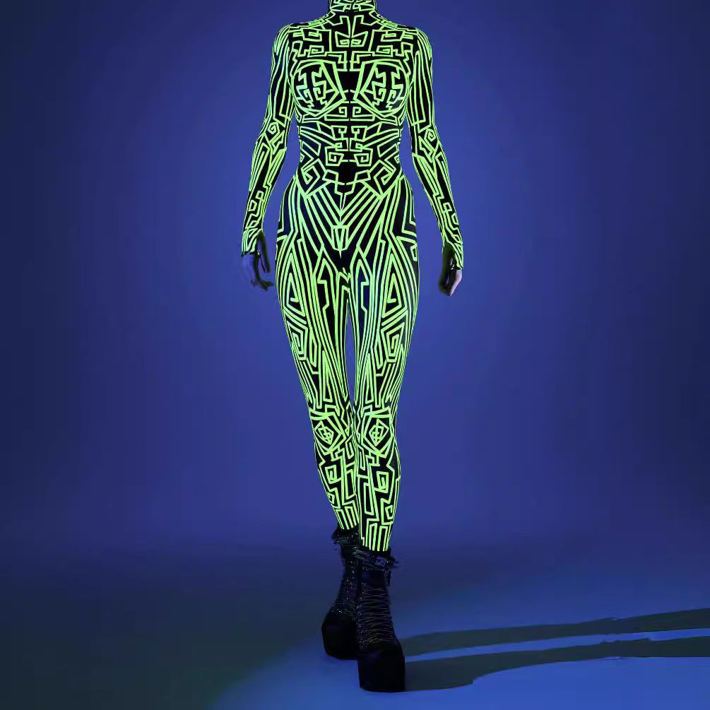Halloween Tights 3D Digital Printing Play Costume