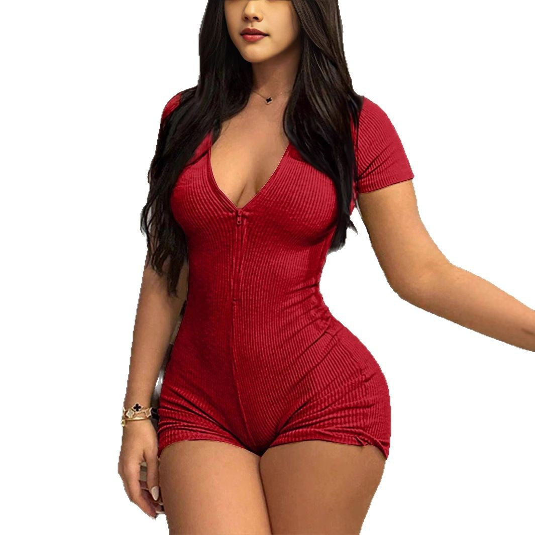 Women's Seamless Fitness Bodysuit for Workout & Gym