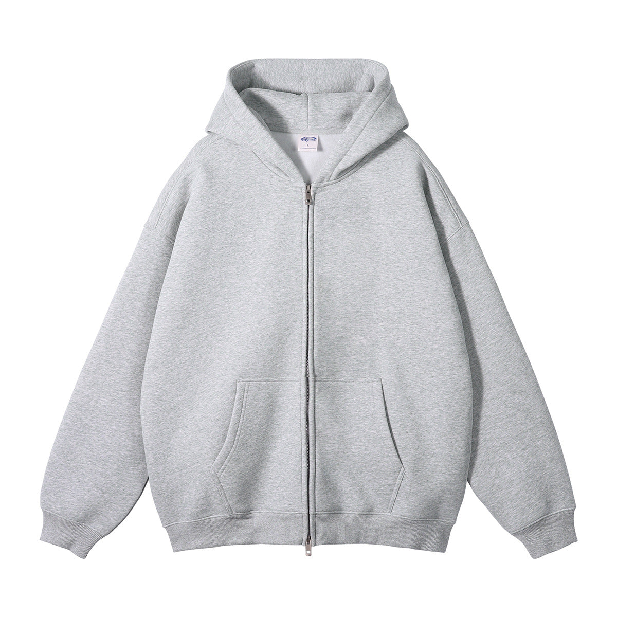Men's Fleece-Lined Thickened Loose Streetwear Hoodie