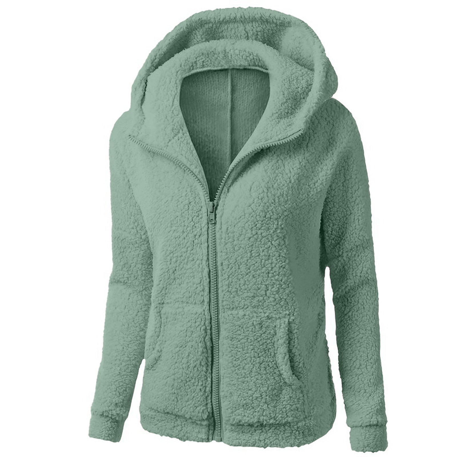 Women's Cozy Zipper Hooded Fleece Sweater