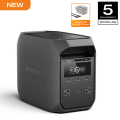 30W Rapid GaN Charger – Compact USB‑C Power Adapter, Fast 60‑Minute Charging, Compatible with 1024 Wh LiFePO4 Portable Power Stations