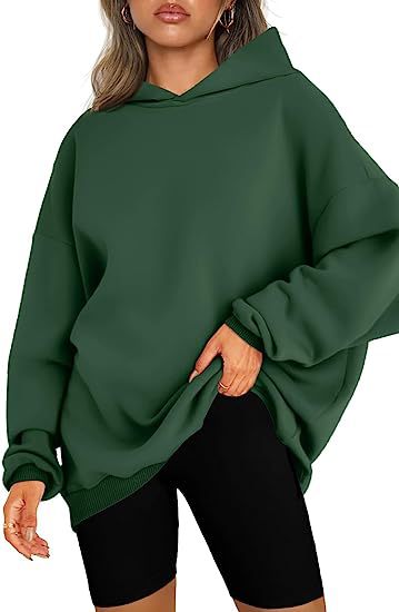 Women's Oversized Hooded Pullover Cozy Casual Sweater