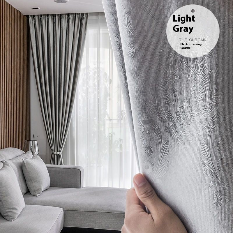 Thickened Shading Curtain Living Room Balcony Bay Window