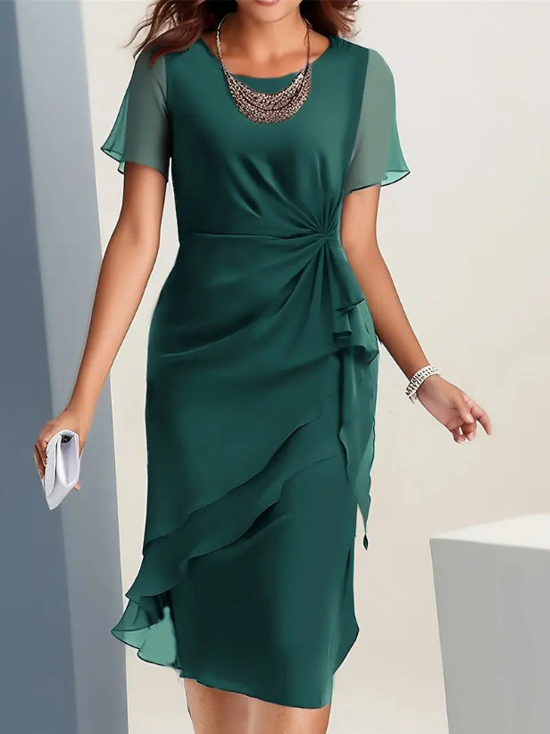 Cross-border Independent Station New 2025 Summer Dress Stitching Ch…