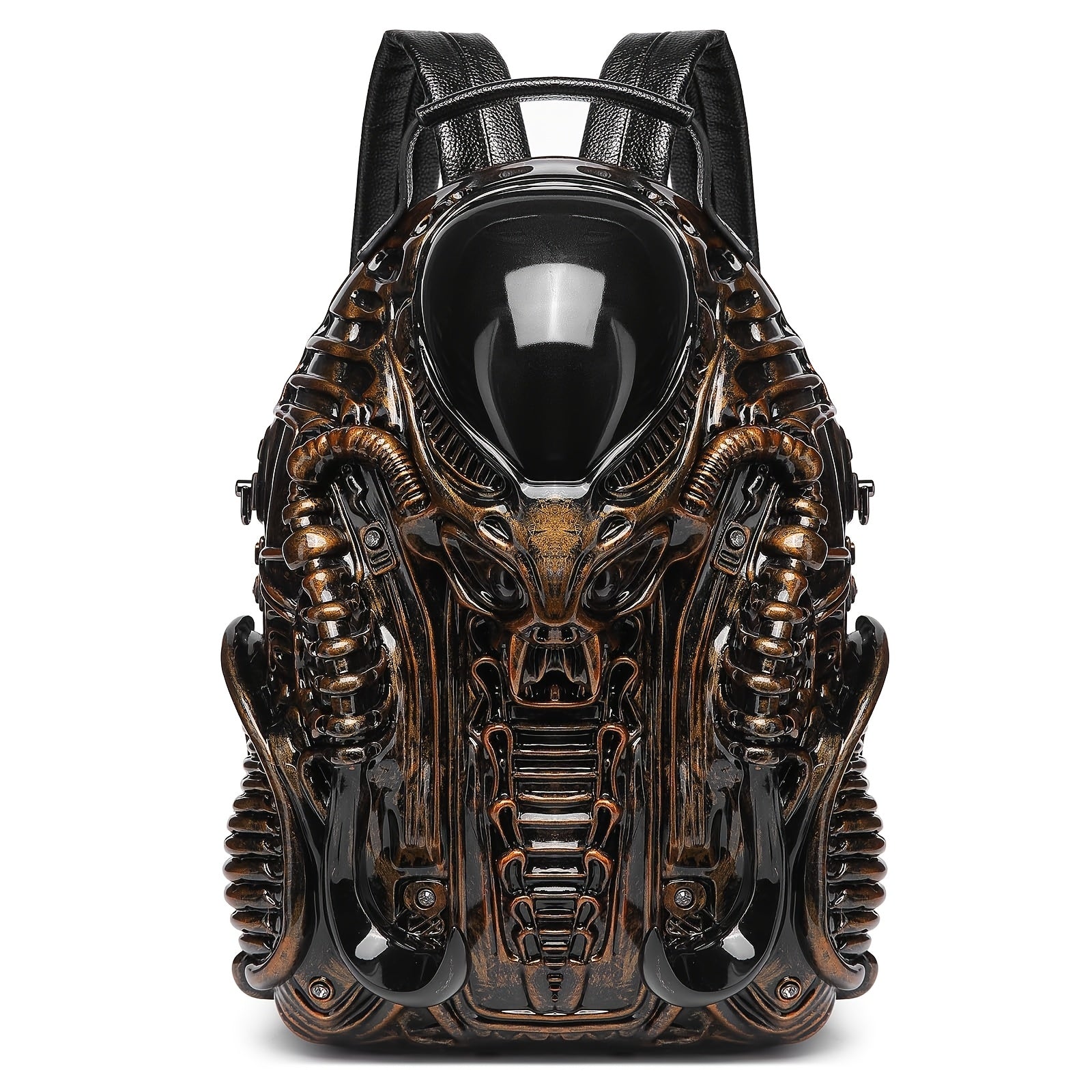 3D Shaped Street‑Punk Backpack for Men and Women