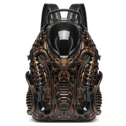3D Shaped Street‑Punk Backpack for Men and Women