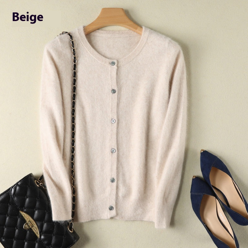 Mink Fur Cardigan Sweater Coat