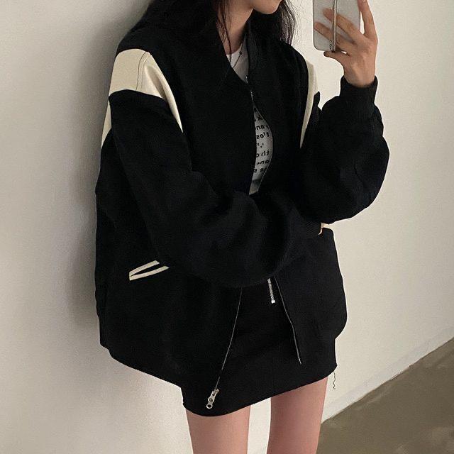 Casual Oversized Student Baseball Jacket