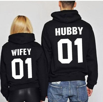 Matching Wifey & Hubby Couple Hoodies