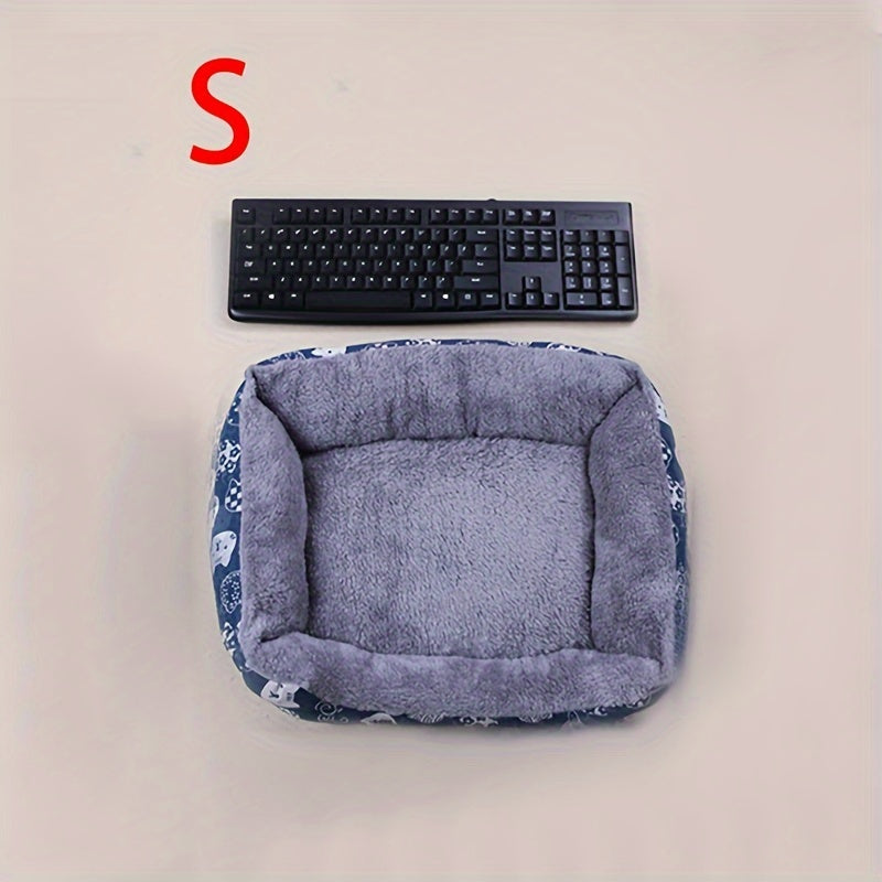 Large Dog Bed With Thickened Warmth - Plush Rectangular Pet Bed For Medium Dogs, Golden Retriever & Small Breeds, Durable Polyester Fabric, Cozy Indoor/Outdoor Use, Easy-Clean Design, Dog Bed For D...