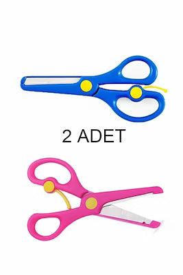 Safety Spring-Loaded Children's Scissors - Blunt Tip, 13.5cm